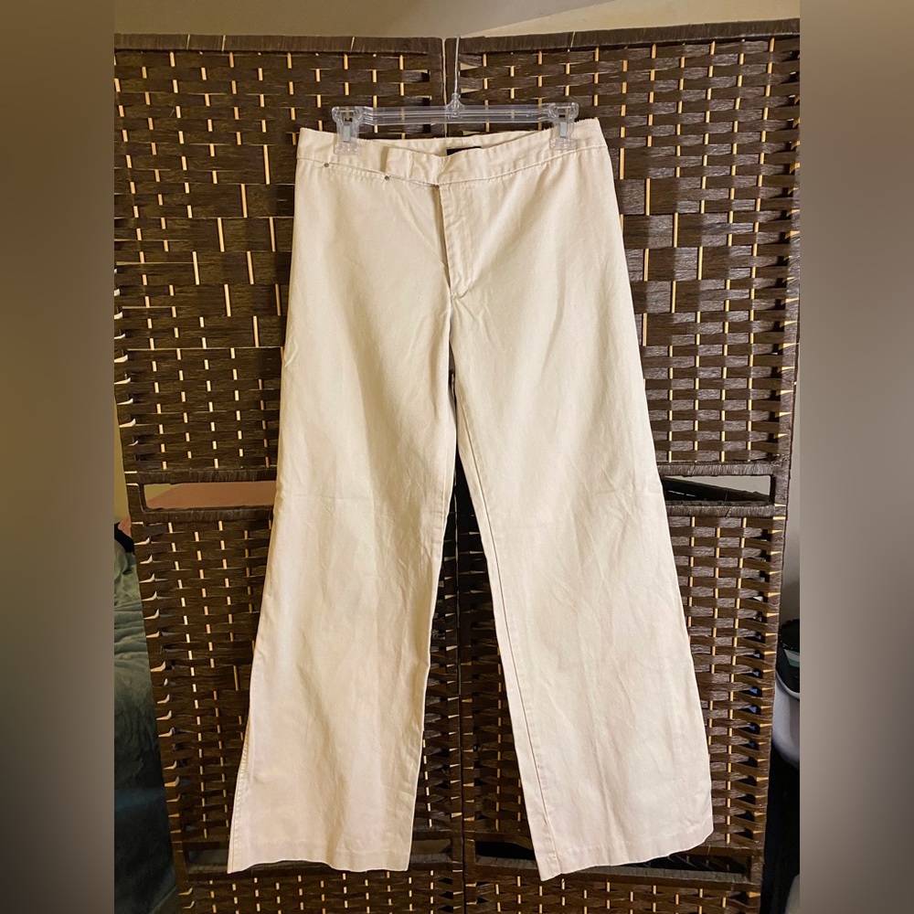 J Crew wide leg chino pants size 6